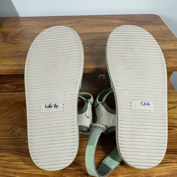Refresh Sandals Women Size 7.5 Green Mint Adjustable Strap NWOT Spring Walking - Picture 3 of 3